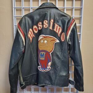 Rare vintage mossimo leather biker